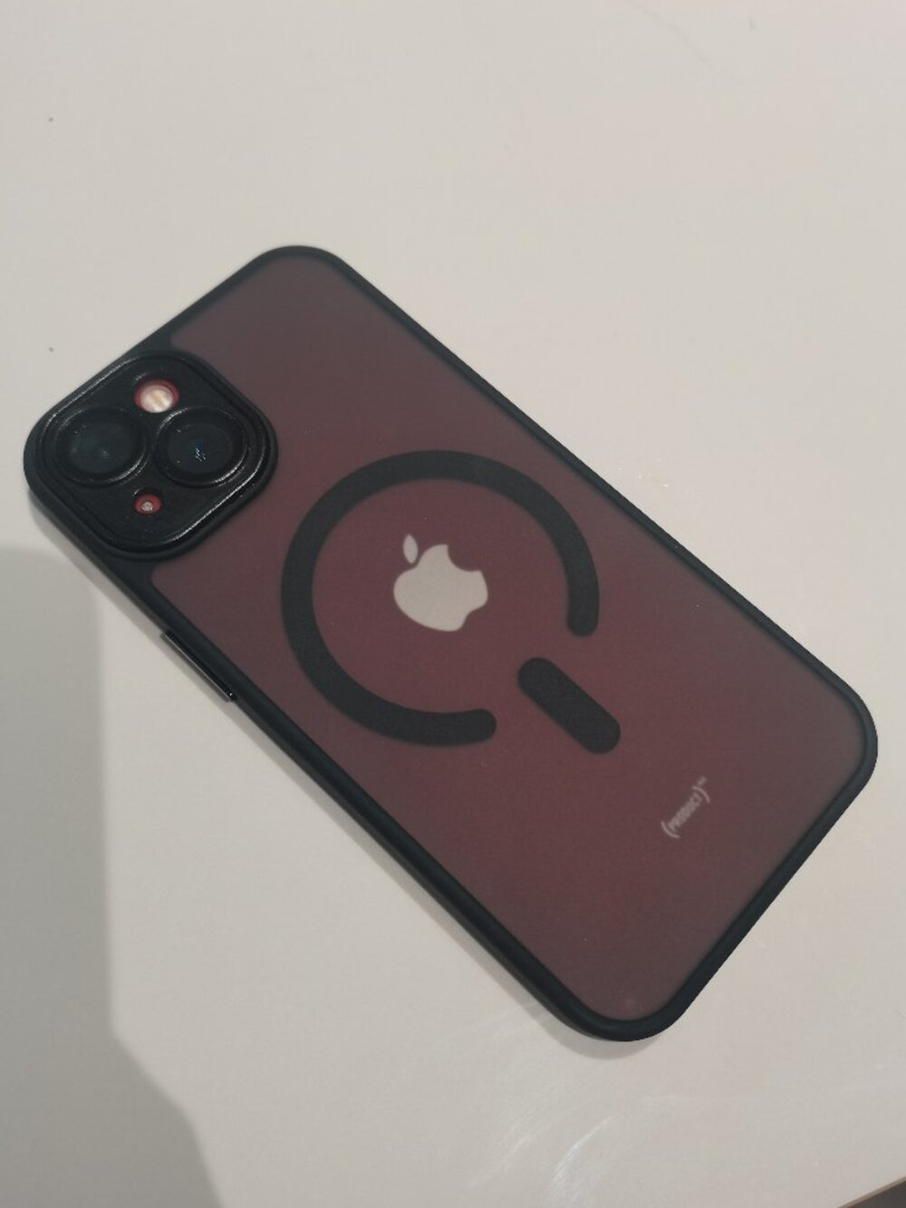 MagSafe Frosted Clear iPhone Case with Black Border